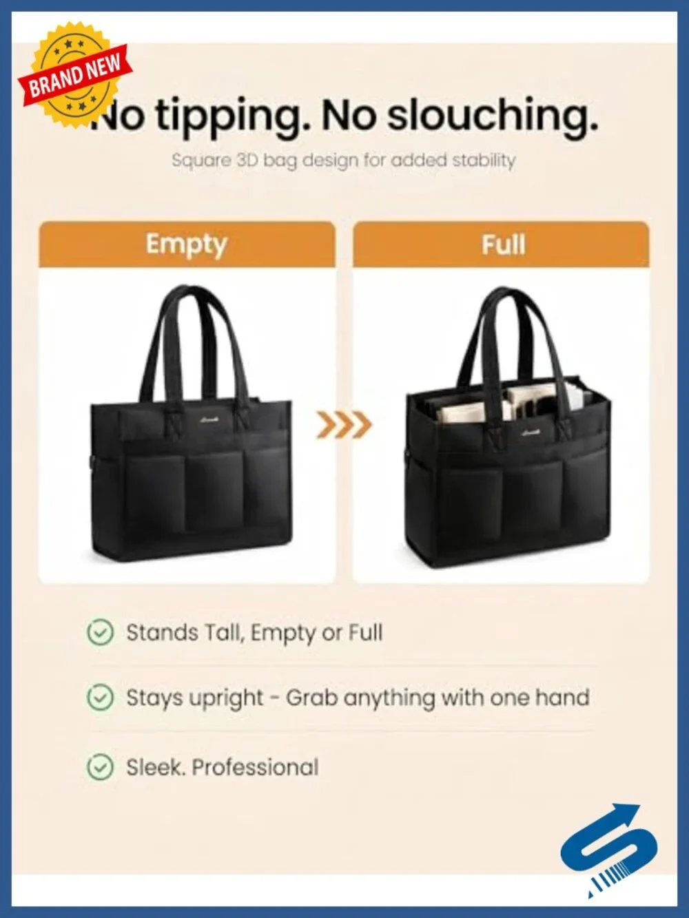 Quilted Puffer Tote Bag, 15.6